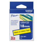 BROTHER NASTRO LAMINATO NERO/GIALLO TZE641 - TZE641_48h