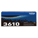 BROTHER TN-3610 Super High Yield Black Toner Cartridge Prints 18.000 pages - TN3610_48h