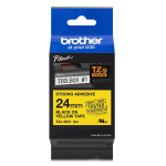 BROTHER TZES651 24mm BLACK ON YELLOW ADHESIVE TAPE - TZES651_48h