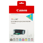 CANON 1LB CLI-42 8inks ink cartridge black and colour standard capacity multipack full 8 inks - 6384B010_48h