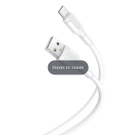 Cavo XO NB212 USB/Type C 1 mt. 2,1A Bianco - 00430299