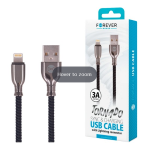 Cavo Forever Tornado USB/Lightning 1 mt. 3A Nero - 00430312