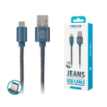 Cavo Forever Tornado USB/Type C 1 mt. 2A Jeans - 00430315