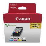 CANON CLI-571 Ink Cartridge C/M/Y/BK MULTI BL SEC - 0386C009_48h