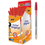 BIC Penna a sfera Colore ROSSO Cristal Conf. 50pz - 8373619 847899 -BIC-RED