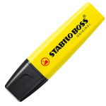 Stabilo Boss - Evidenziatore Colore  Giallo  - Inchiostro Liquido Fluorescente - STAB-70/24