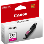 CANON CLI-551M ink cartridge magenta standard capacity 330 pages 1-pack - 6510B001