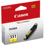 CANON CLI-551Y ink cartridge yellow standard capacity 330 pages 1-pack - 6511B001