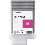 CANON PFI-120M dye ink cartridge magenta standard capacity 130ml 1-pack - 2887C001