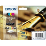 EPSON 16 ink cartridge black and tri-colour standard capacity 14.7ml 1-pack blister without alarm - C13T16264012