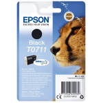 EPSON T0711 ink cartridge black standard capacity 7.4ml 1-pack blister without alarm - C13T07114012