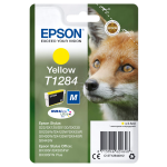 EPSON T1284 ink cartridge yellow standard capacity 3.5ml 1-pack blister without alarm - C13T12844012