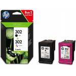 HP 302 Ink Cartridge Combo 2-Pack BK/COL - X4D37AE