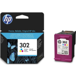 HP 302 Ink Jet Cartridge TriColor Standard Capacity - F6U65AE