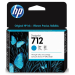 HP 712 29-ml Cyan DesignJet Ink Cartridge - 3ED67A