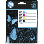 HP 912 CMYK Original Ink Cartridge 4-Pack