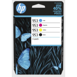 HP 953 CMYK Original Ink Cartridge 4-Pack - 6ZC69AE