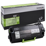 LEXMARK 522 toner cartridge black standard capacity 6.000 pages 1-pack return program - 52D2000